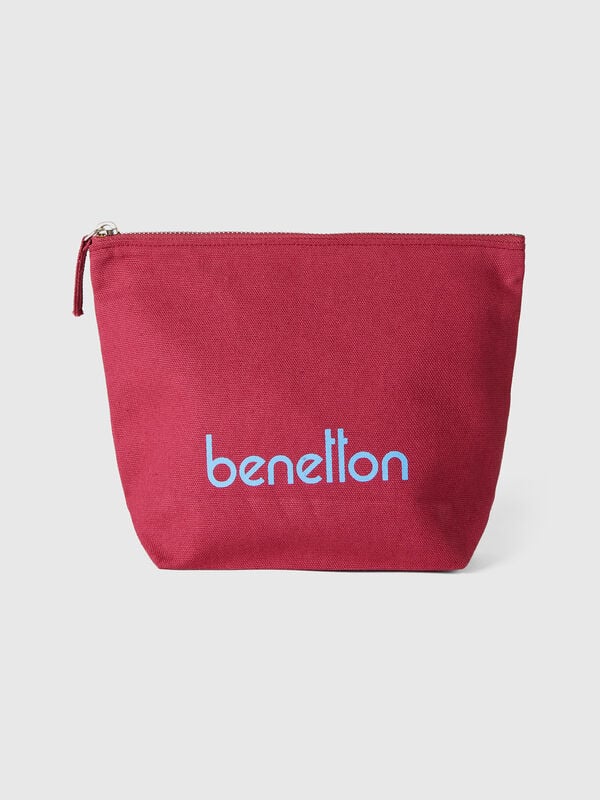 Bolsa envelope bordeaux em algodão puro