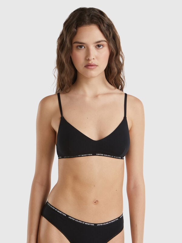 Brassiere em algodão stretch Mulher
