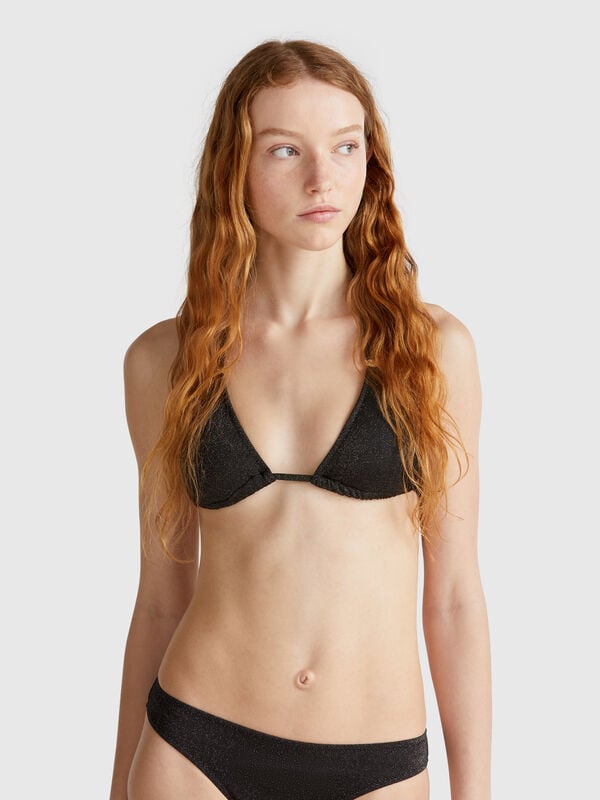 Triângulo de biquíni com lurex Mulher