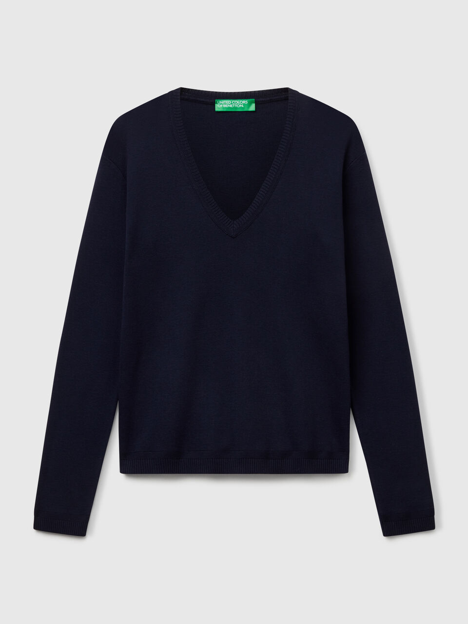 V NECK SWEATER L/S Mulher image number 1