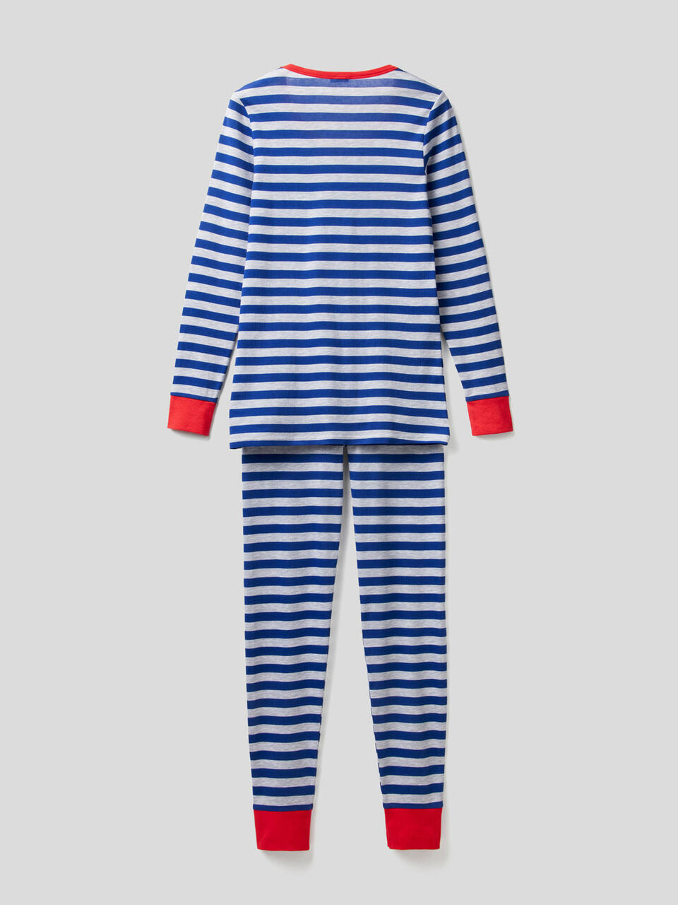 Pijama às riscas em puro algodão image number 2