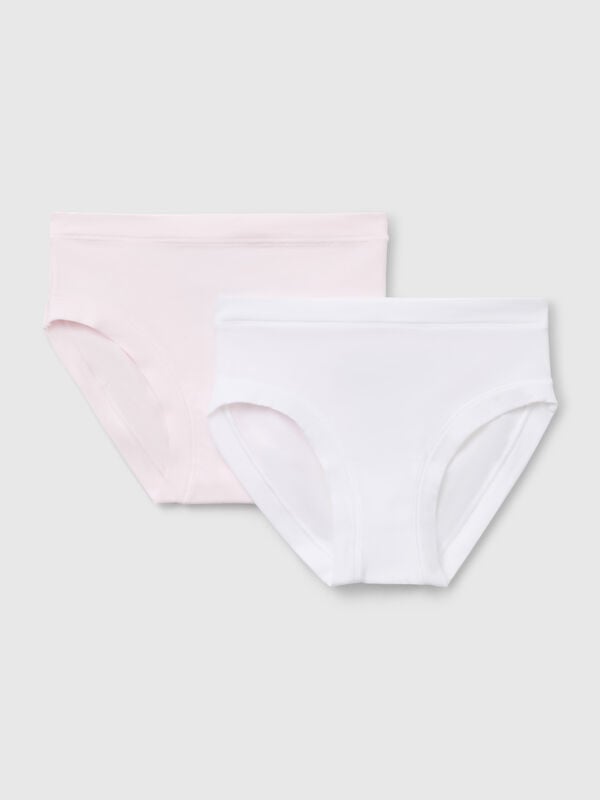 Dois slips em algodão orgânico super stretch Menina