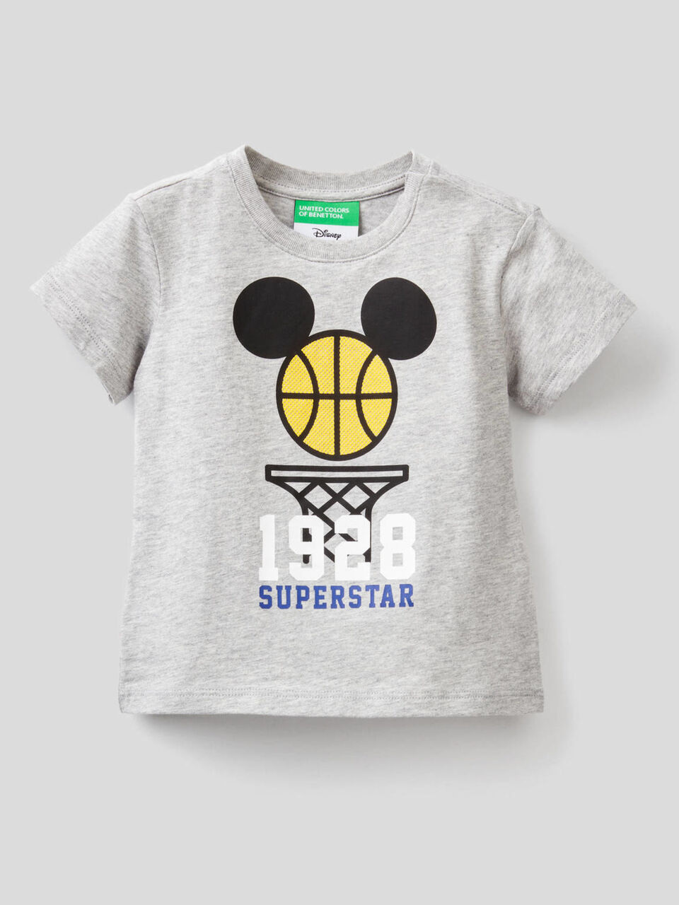 T-shirt em algodão com estampa Mickey Mouse image number 1