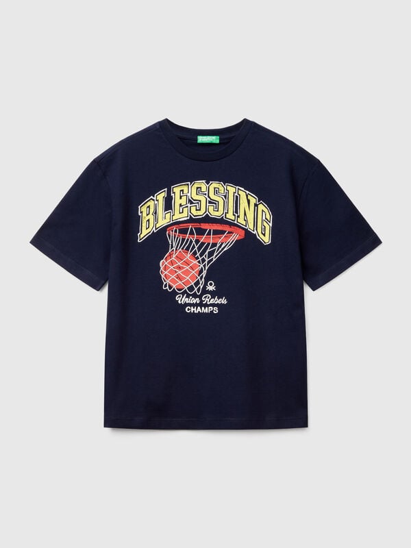 T-shirt de manga curta em algodão  Menino