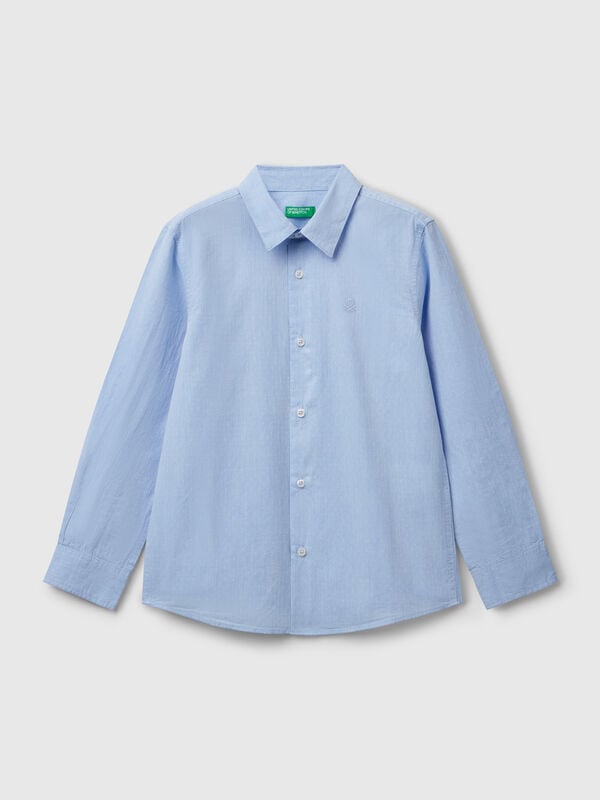 Camisa clássica em algodão puro Menino