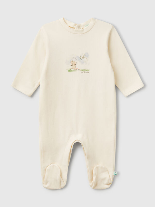 Babygrow comprido com estampa de animal Recém-nascido