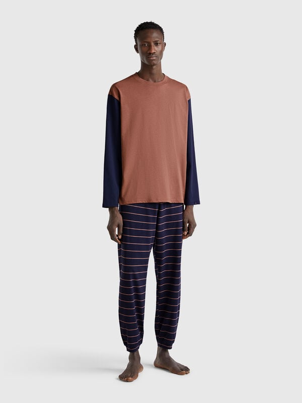 Pijama em algodão puro Homem