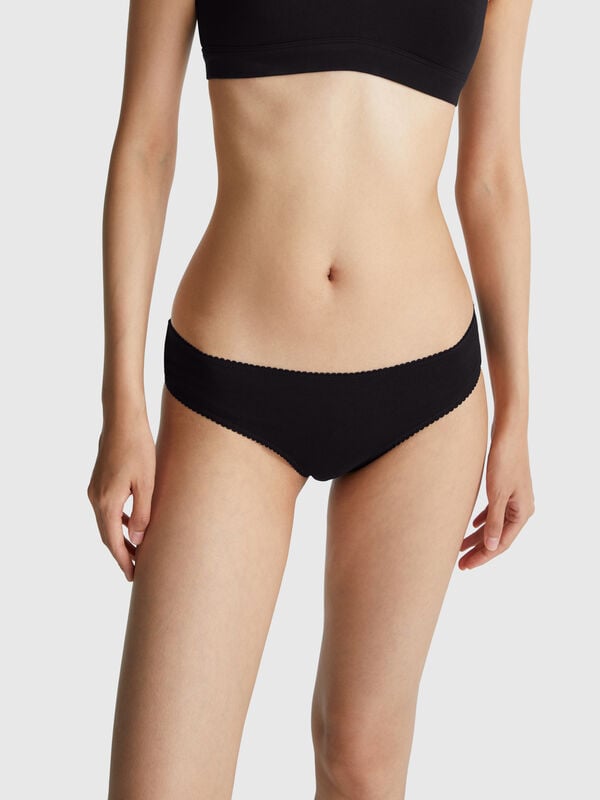 Slip básico em algodão stretch Mulher