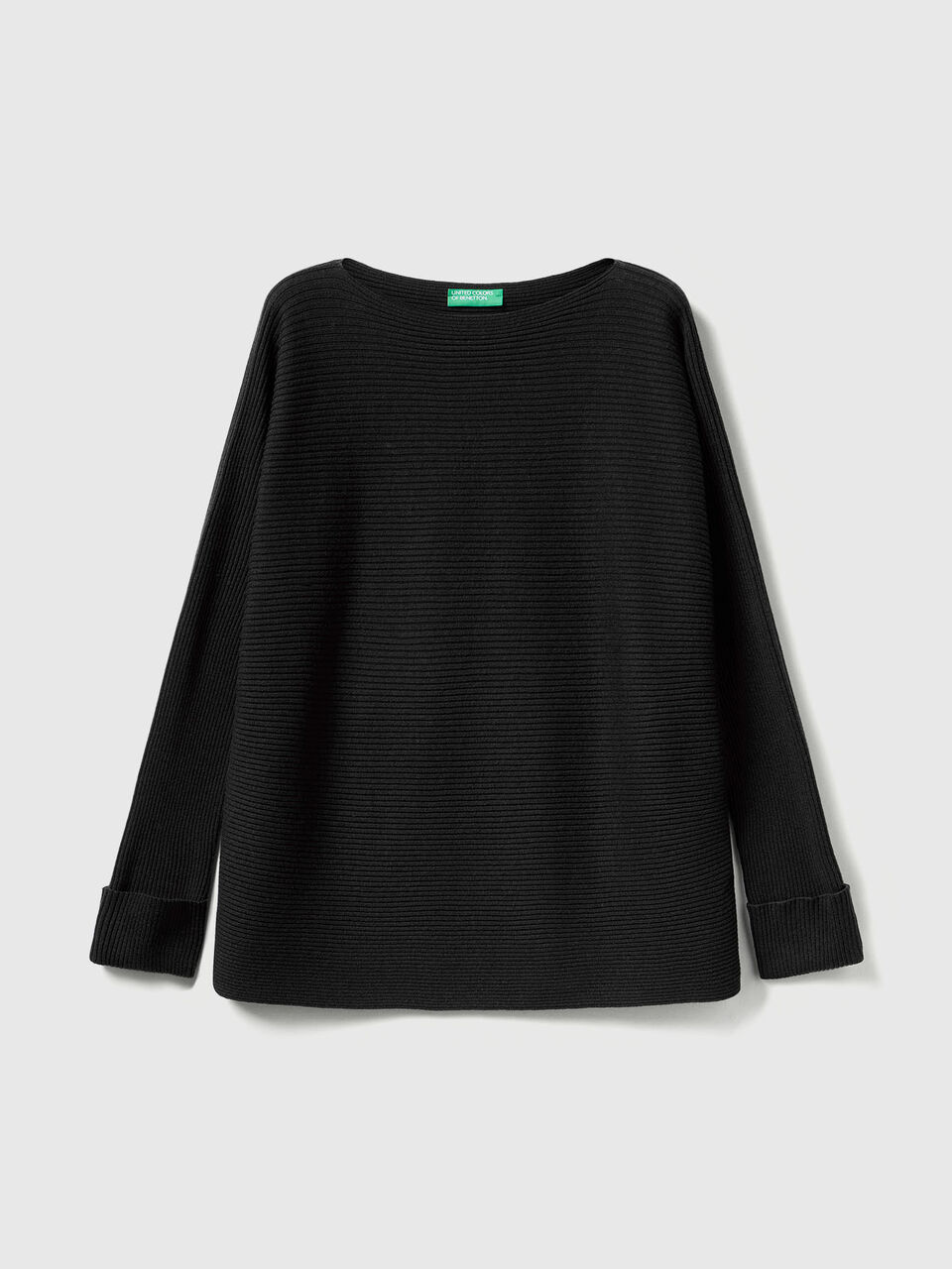 BOAT-NECK SWEAT.L/S Mulher image number 1