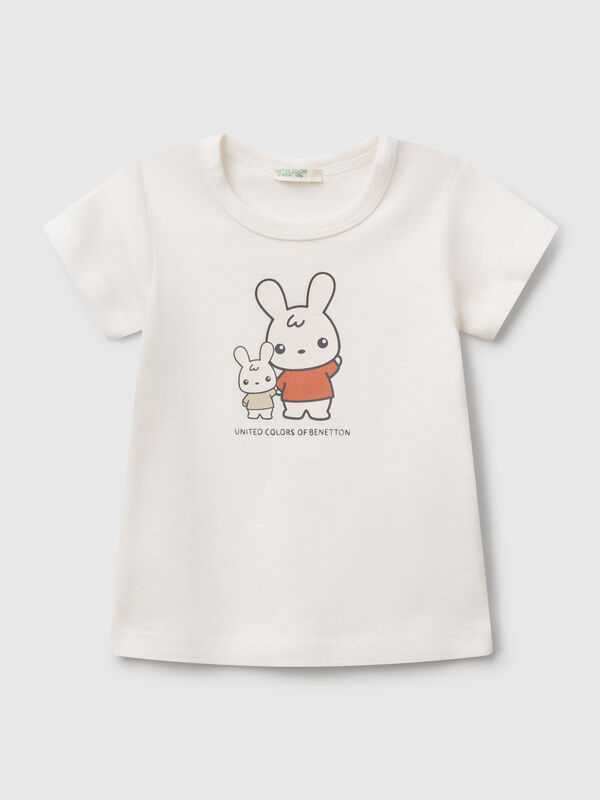 Camiseta de algodão Recém-nascido