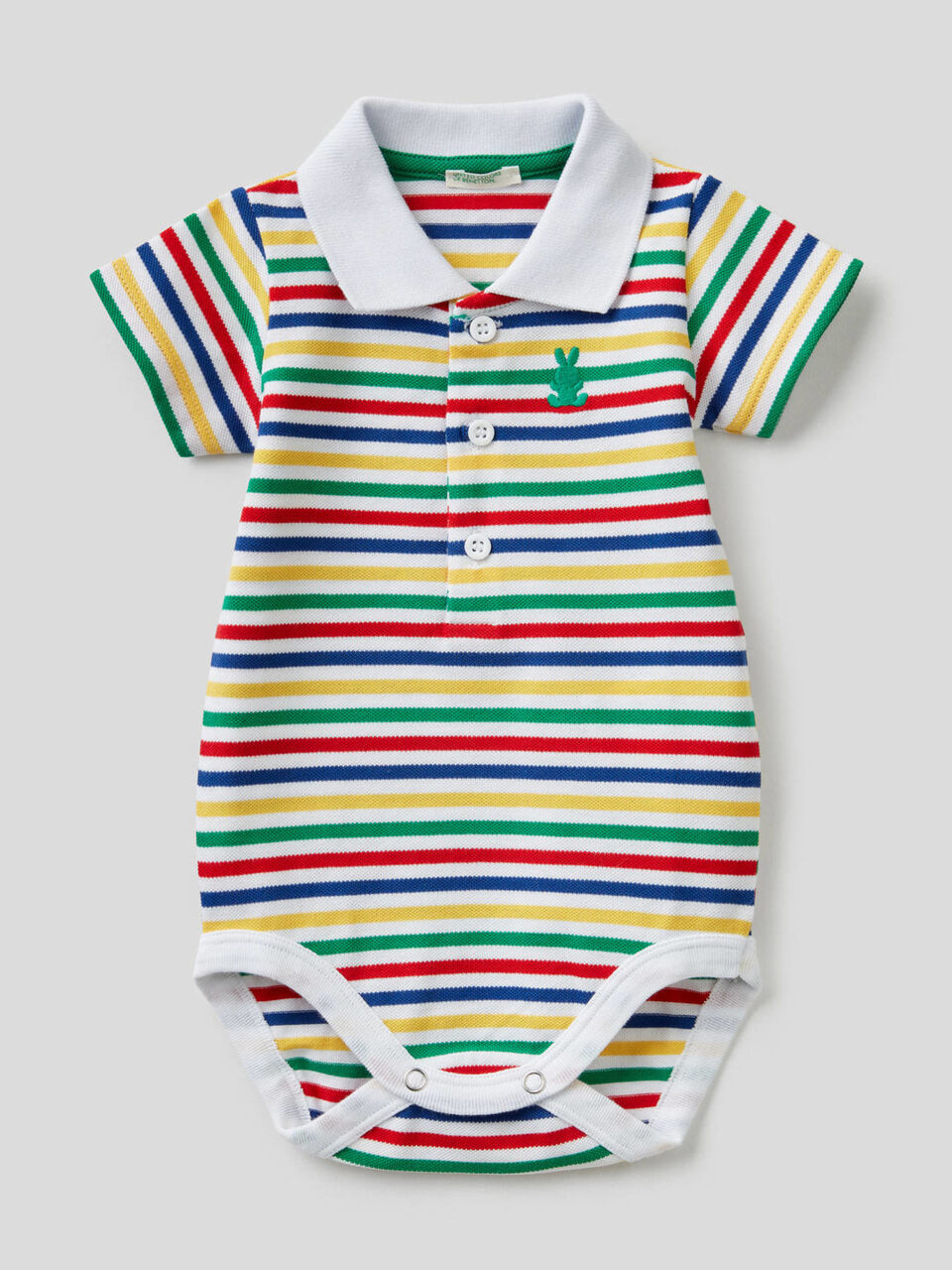 Body polo em algodão elástico image number 1