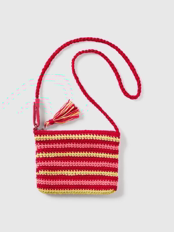 Bolsa crochê com berloques Menina