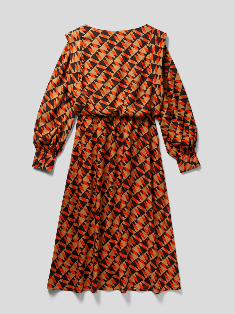 Vestido comprido padrão em viscose ecológica image number 2
