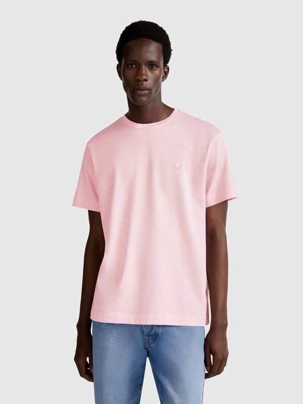T-shirt em micro piqué Homem
