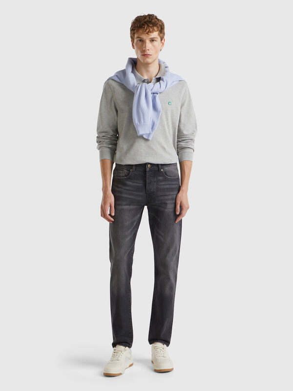 Jeans slim fit cinco bolsos Homem