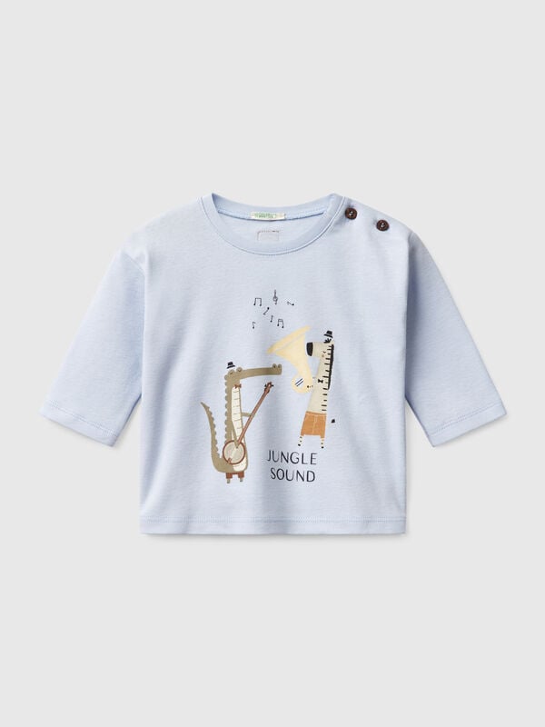 T-shirt com estampa de animal Recém-nascido