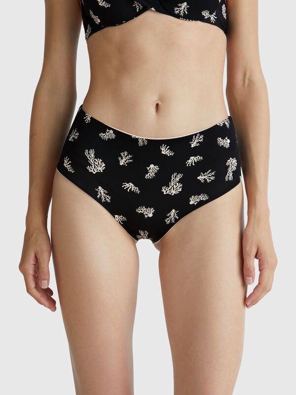 Slip de biquíni reversível Mulher