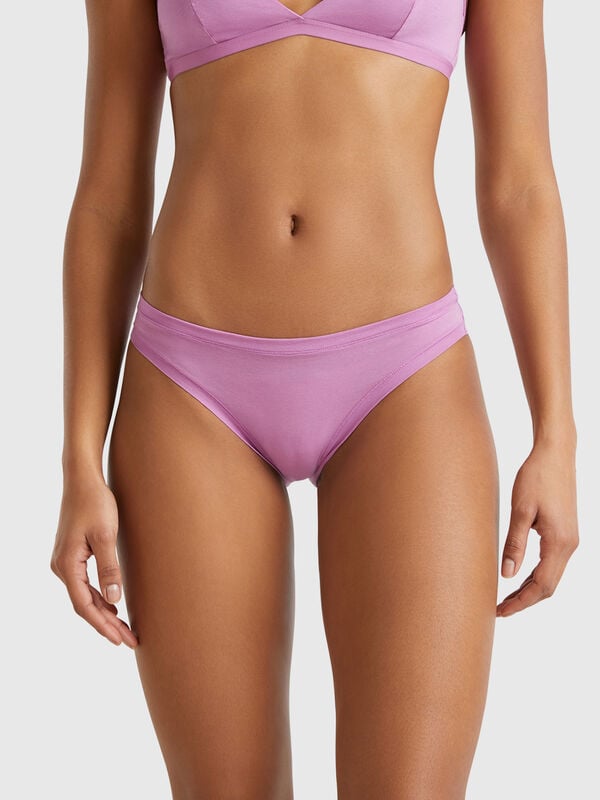 Slip cintura descida em algodão super stretch Mulher