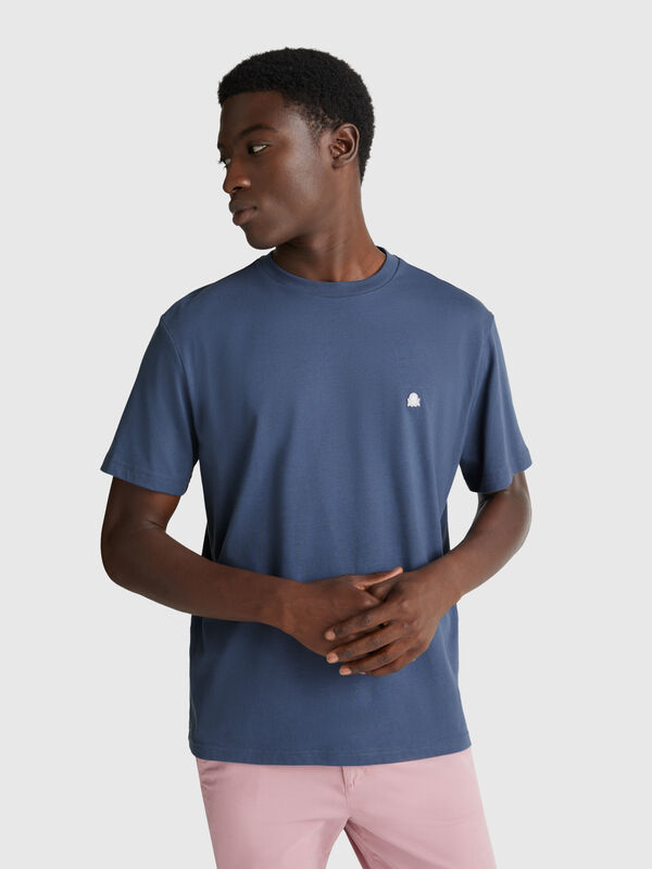T-shirt básica de algodão  Homem