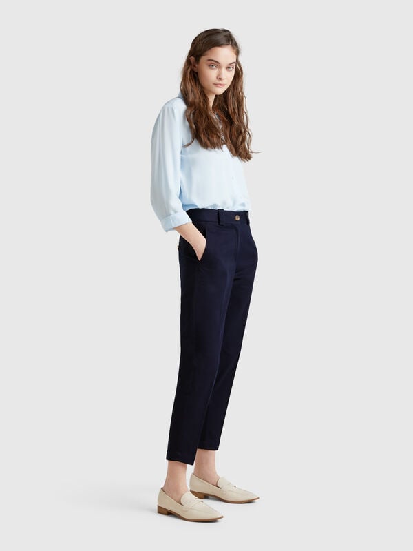 Calças slim fit Mulher