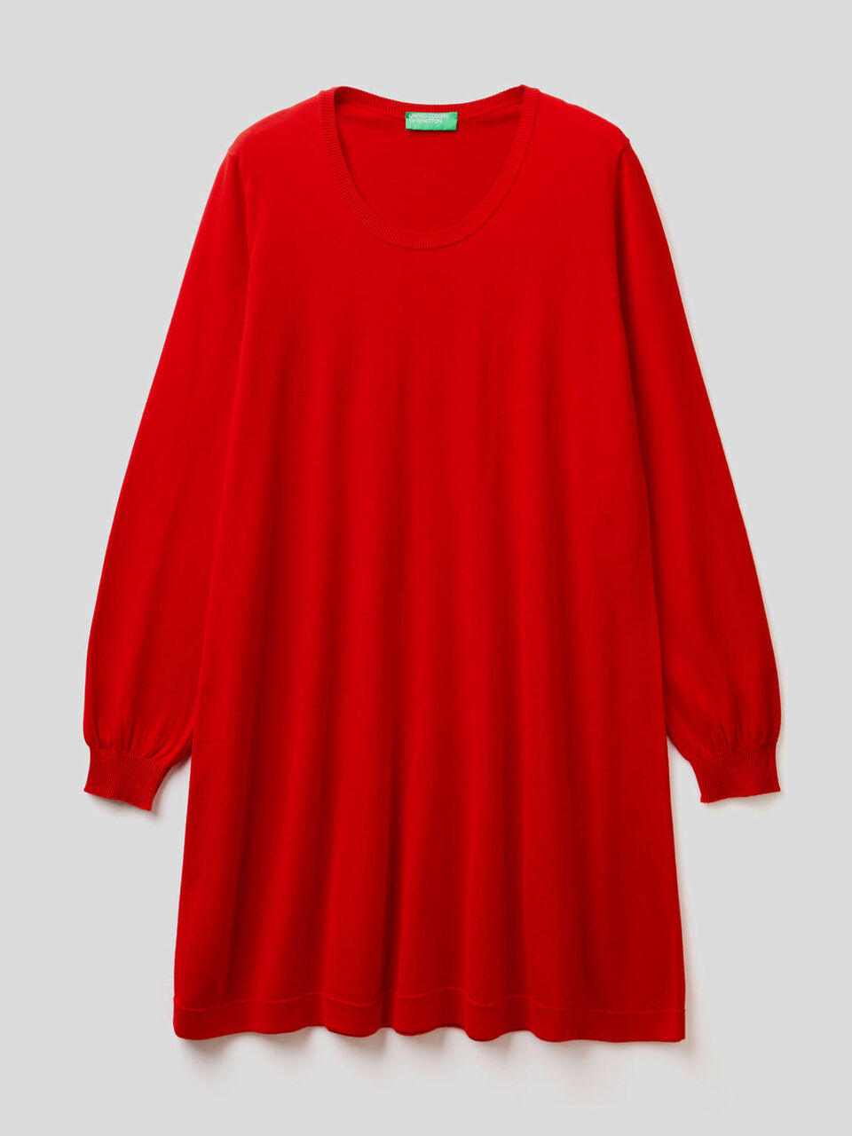 Vestido de malha com manga comprida image number 1