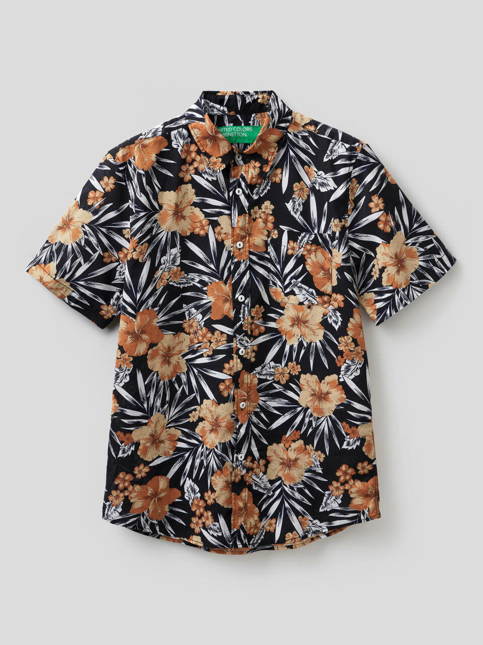 Camisa de manga curta com estampa botânica image number 1