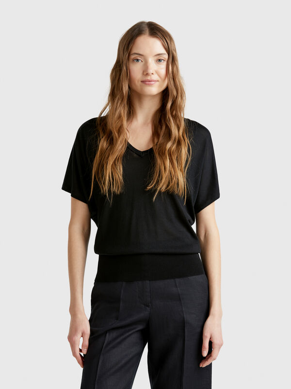 Camisola com manga curta Mulher