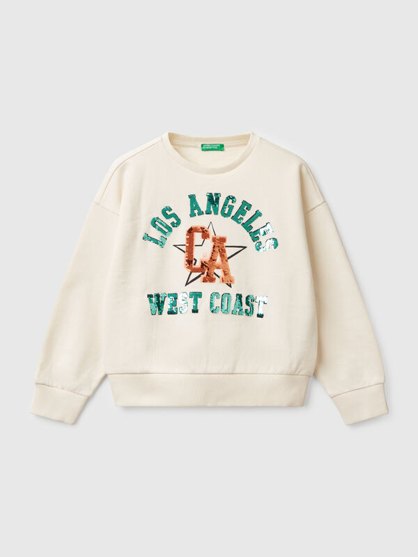 Sweat com lantejoulas Menina