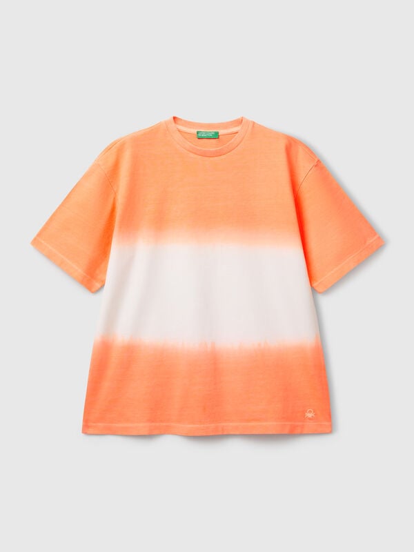 T-shirt dip-dye over fit Menino