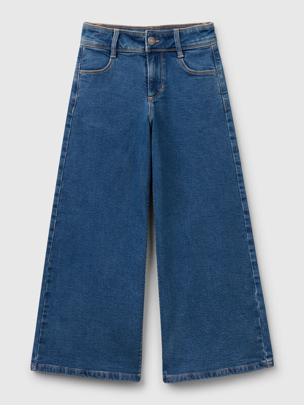Jeans em algodão misto  Menina