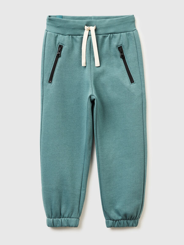 Joggers em felpo quente com cordão de ajuste Menino