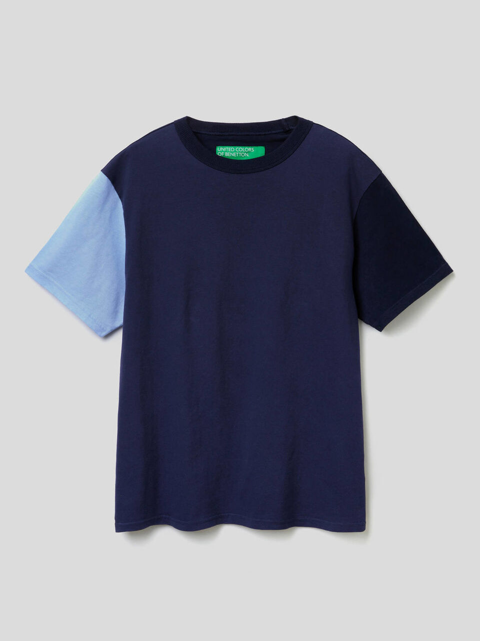 T-shirt color block de manga curta image number 1