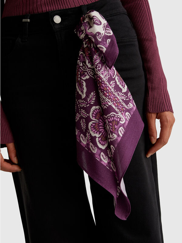 Lenço com estampa bandana Mulher