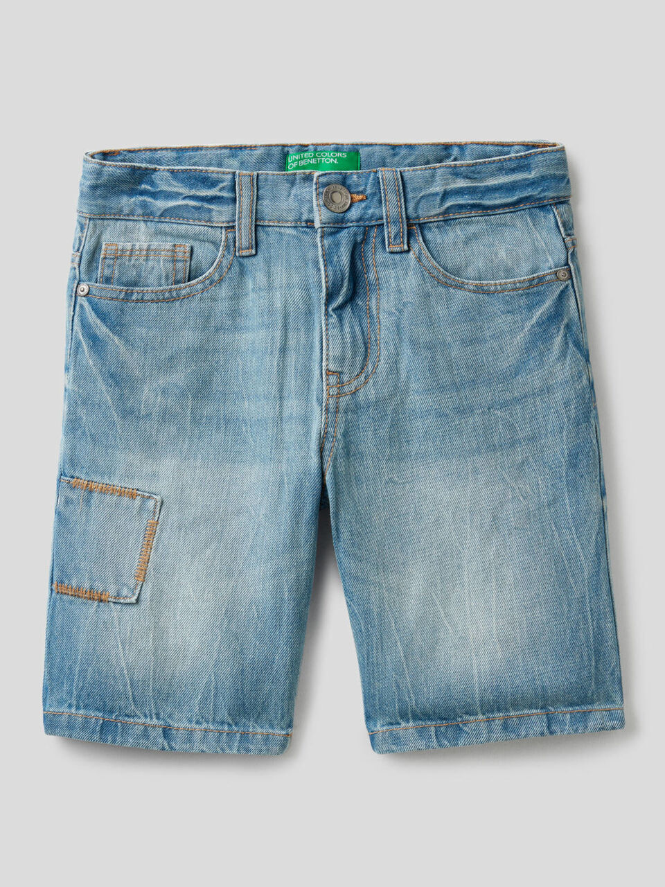 Bermudas em jeans 100% algodão image number 1