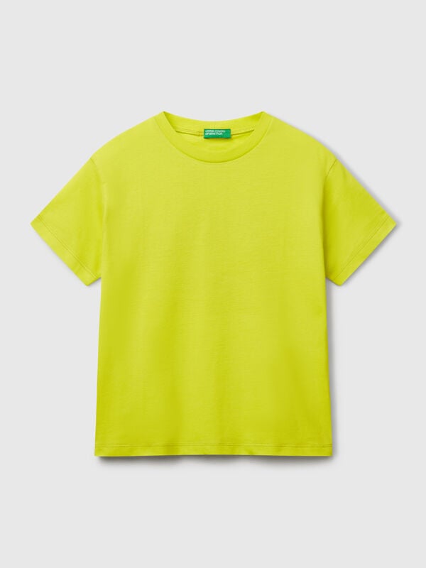 T-shirt em algodão com estampa Menino
