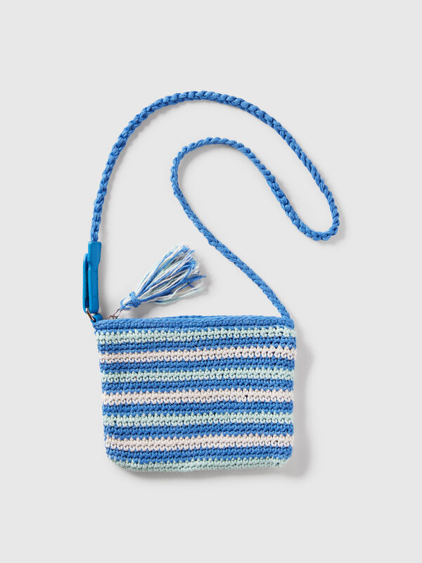 Bolsa crochê com berloques Menina