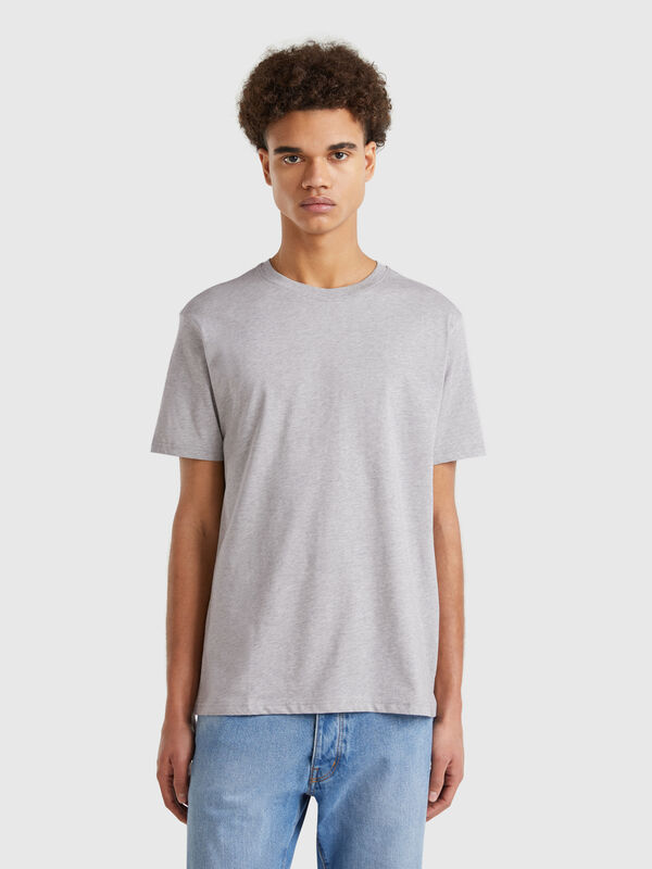 T-shirt cinza mélange Homem