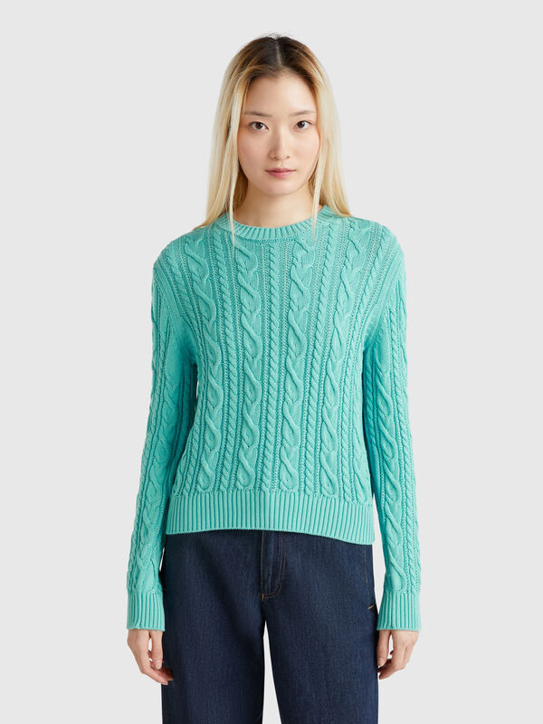 Camisola com tranças 100% algodão Mulher