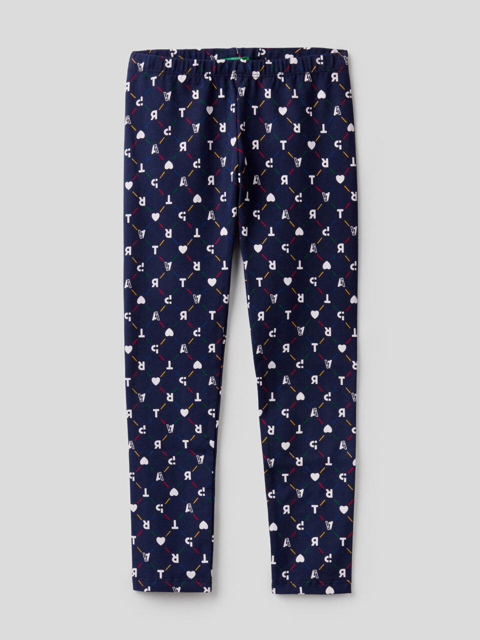 Leggings estampadas em algodão stretch image number 1