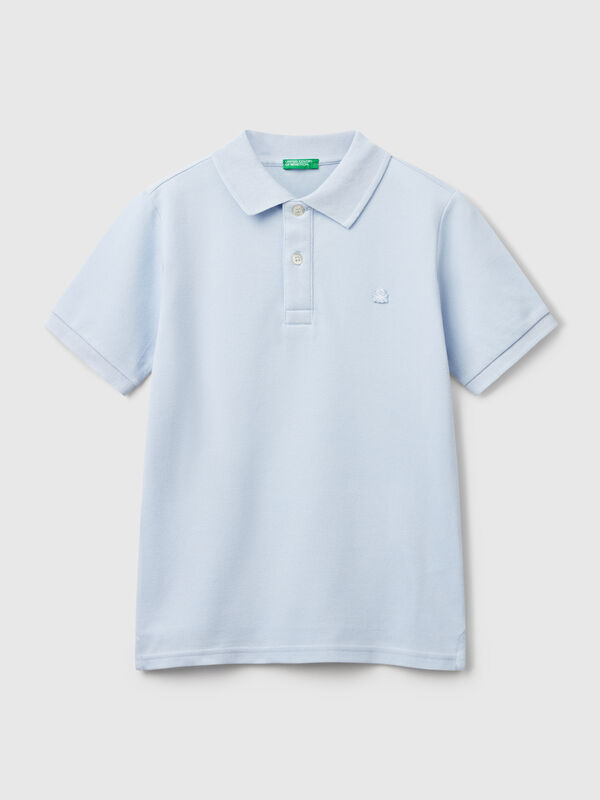 Polo slim fit em algodão puro Menino
