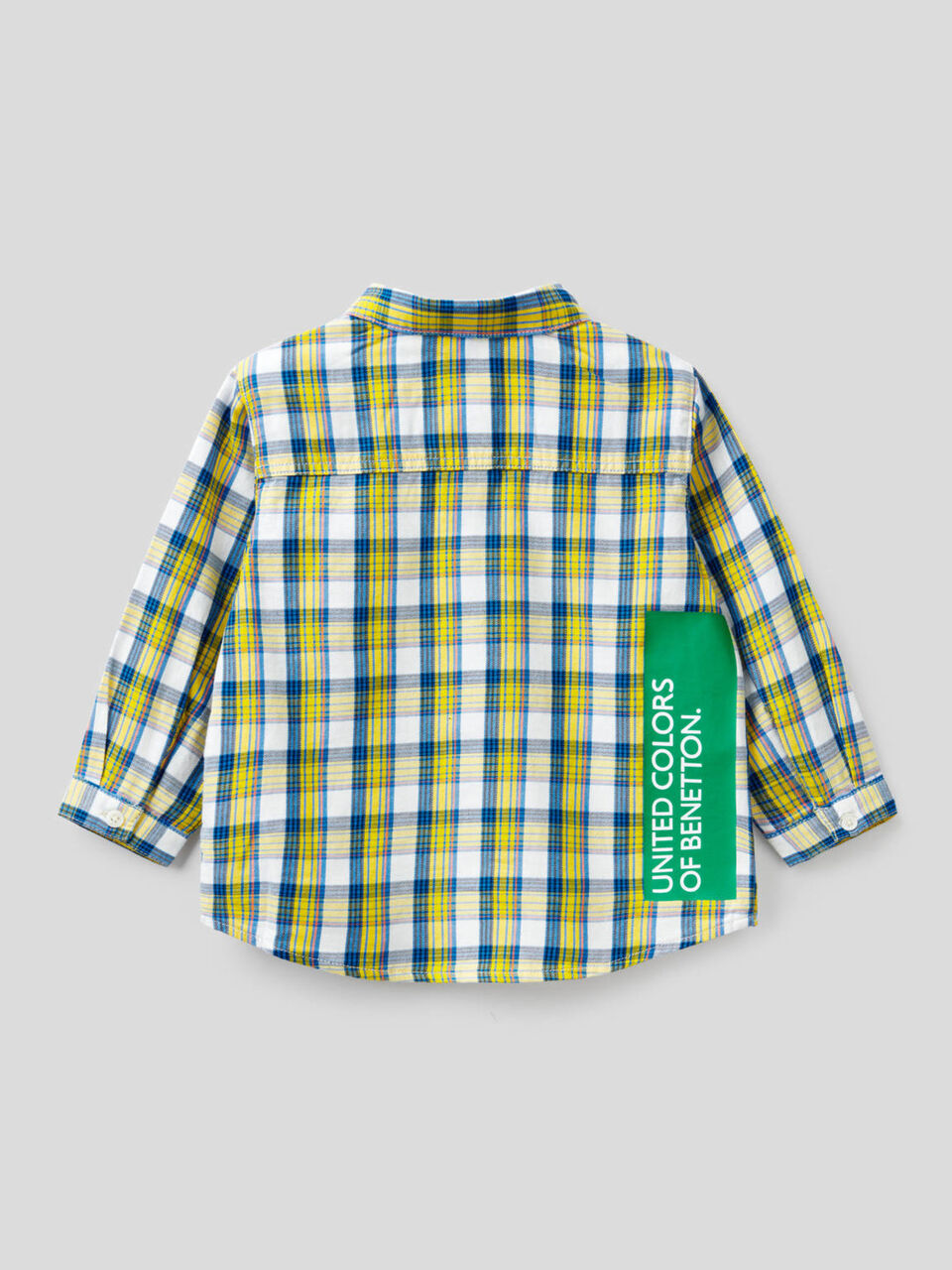 Camisa aos quadrados 100% algodão image number 2