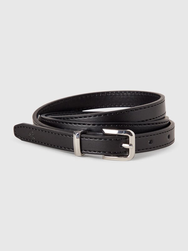 Cinto fino preto Mulher