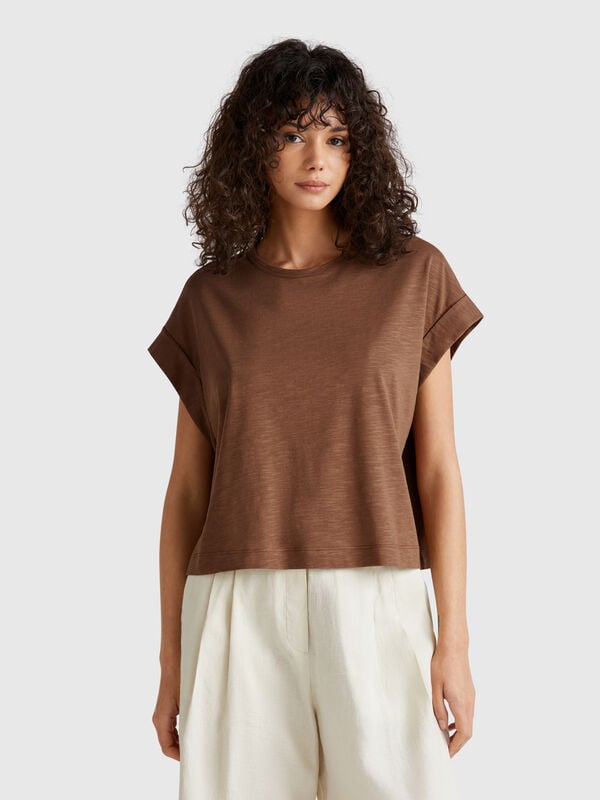 T-shirt boxy fit Mulher