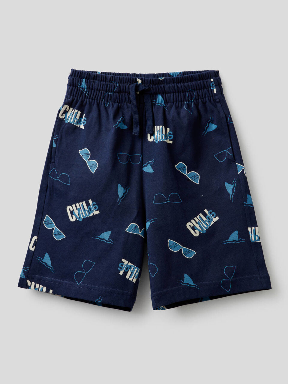 Bermudas estampadas 100% algodão image number 1