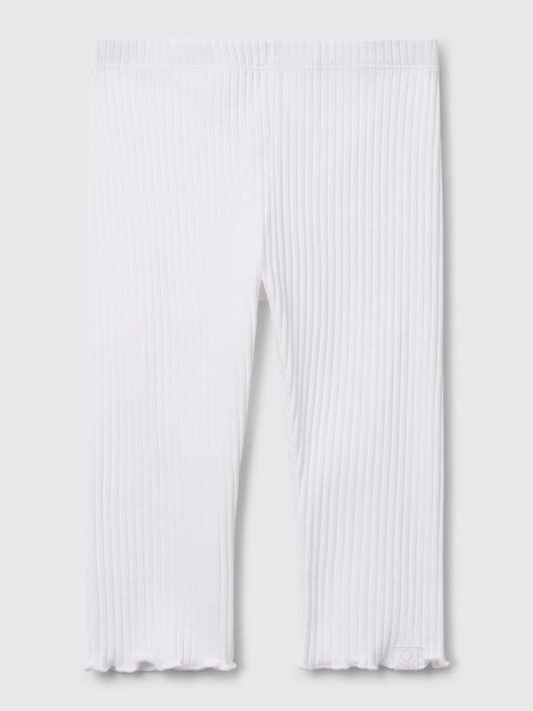 Leggings de algodão elástico Menina