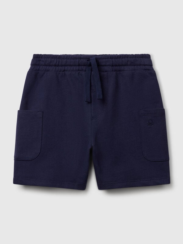Shorts cargo em algodão Menino