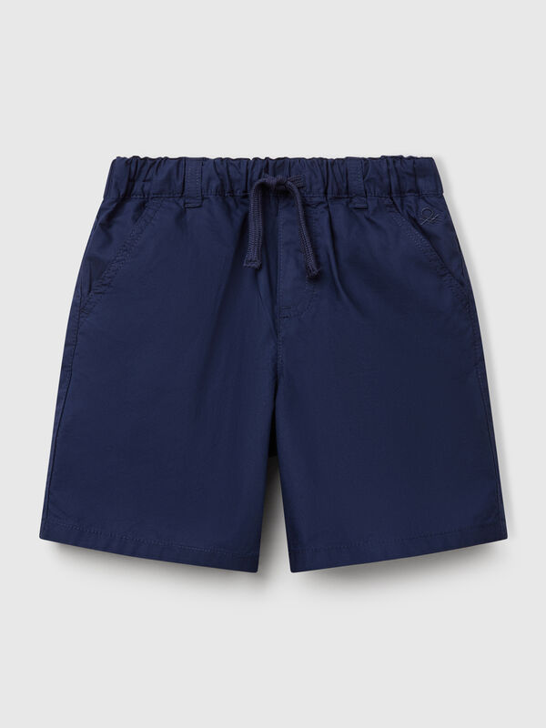 Shorts 100% algodão com cordão de ajuste Menino