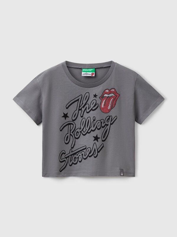 Camiseta cropped "The Rolling Stones" Menina