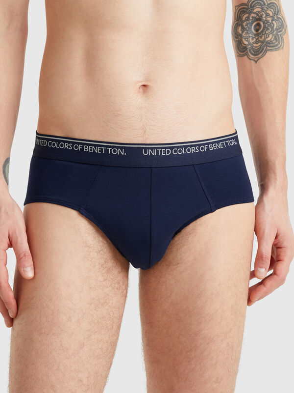 Slip em algodão stretch Homem