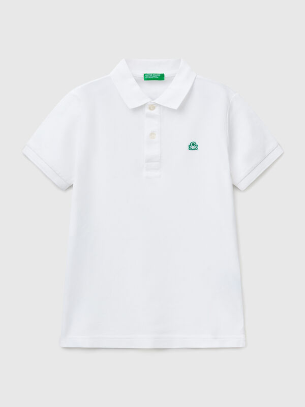 Polo slim fit em algodão puro Menino